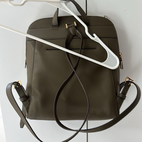 Michael Kors Dark Green Backpack with Gold Details main image 4